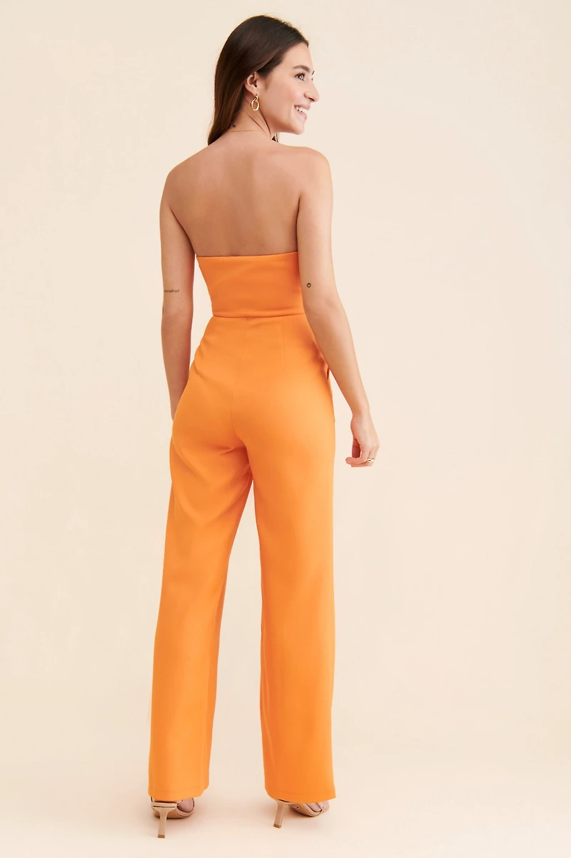 4th & Reckless Martina Strapless Jumpsuit