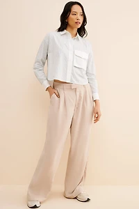 Madewell Utility Cropped Shirt