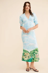 Never Fully Dressed Scenery May Midi Dress