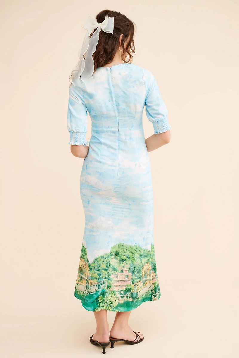 Never Fully Dressed Scenery May Midi Dress