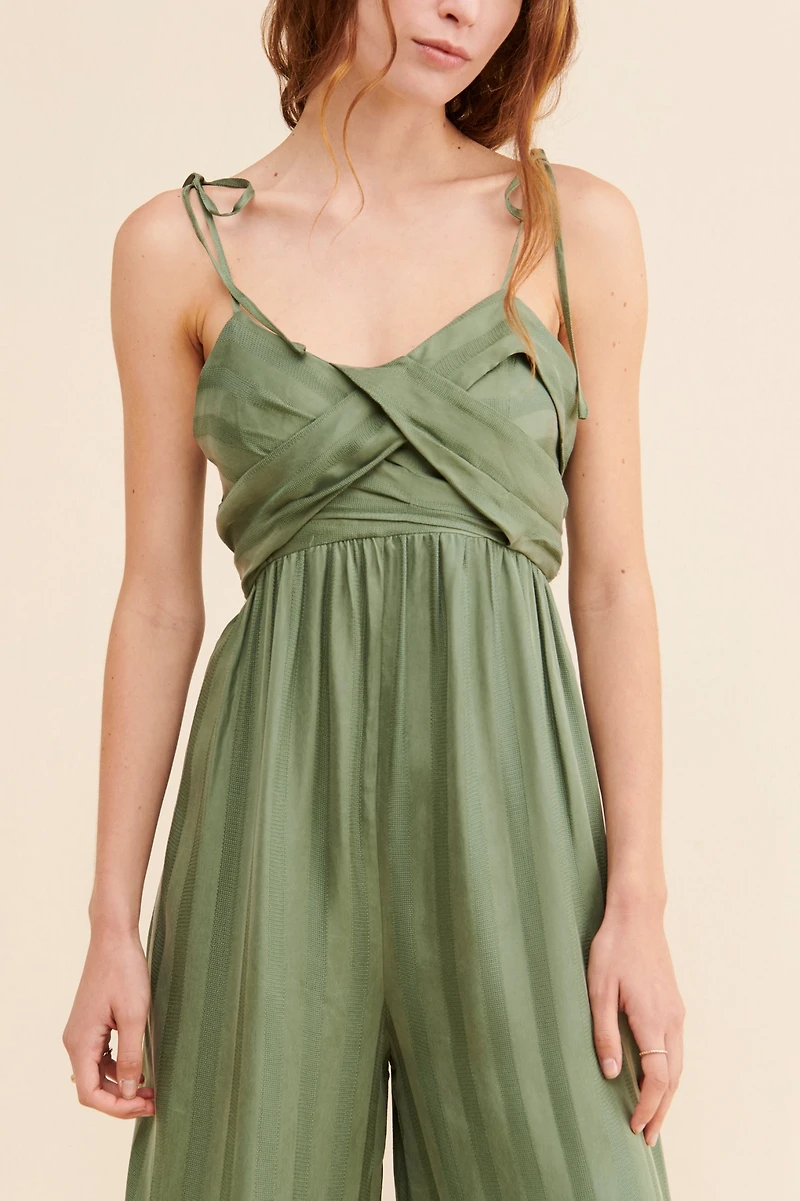 Current Air Cami Textured Jumpsuit