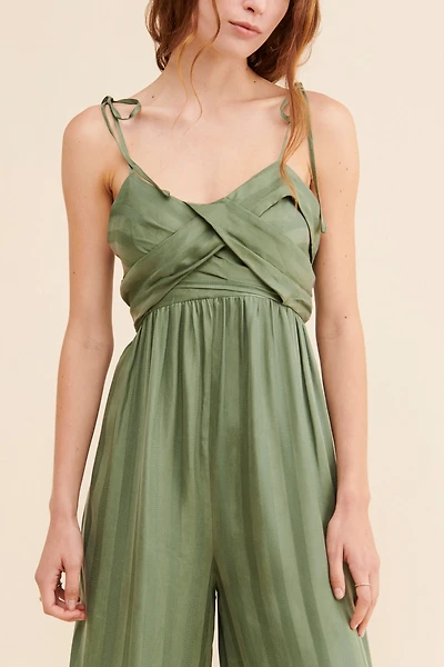 Current Air Cami Textured Jumpsuit