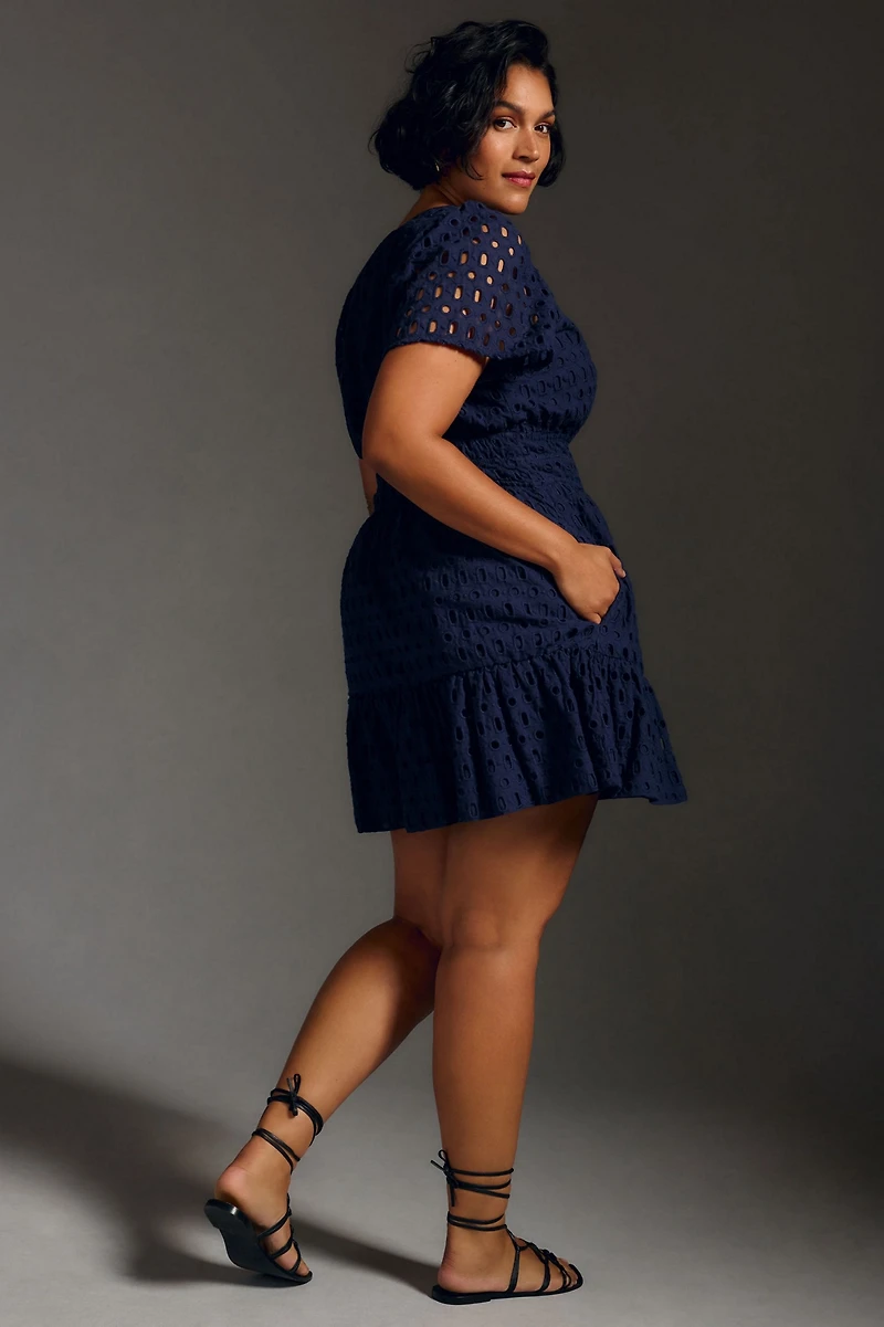 The Somerset Eyelet Mini Dress