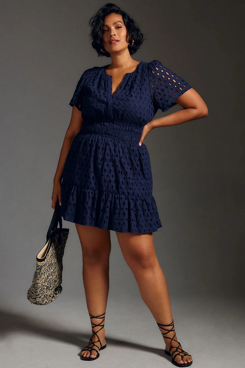 The Somerset Eyelet Mini Dress