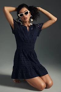 The Somerset Eyelet Mini Dress