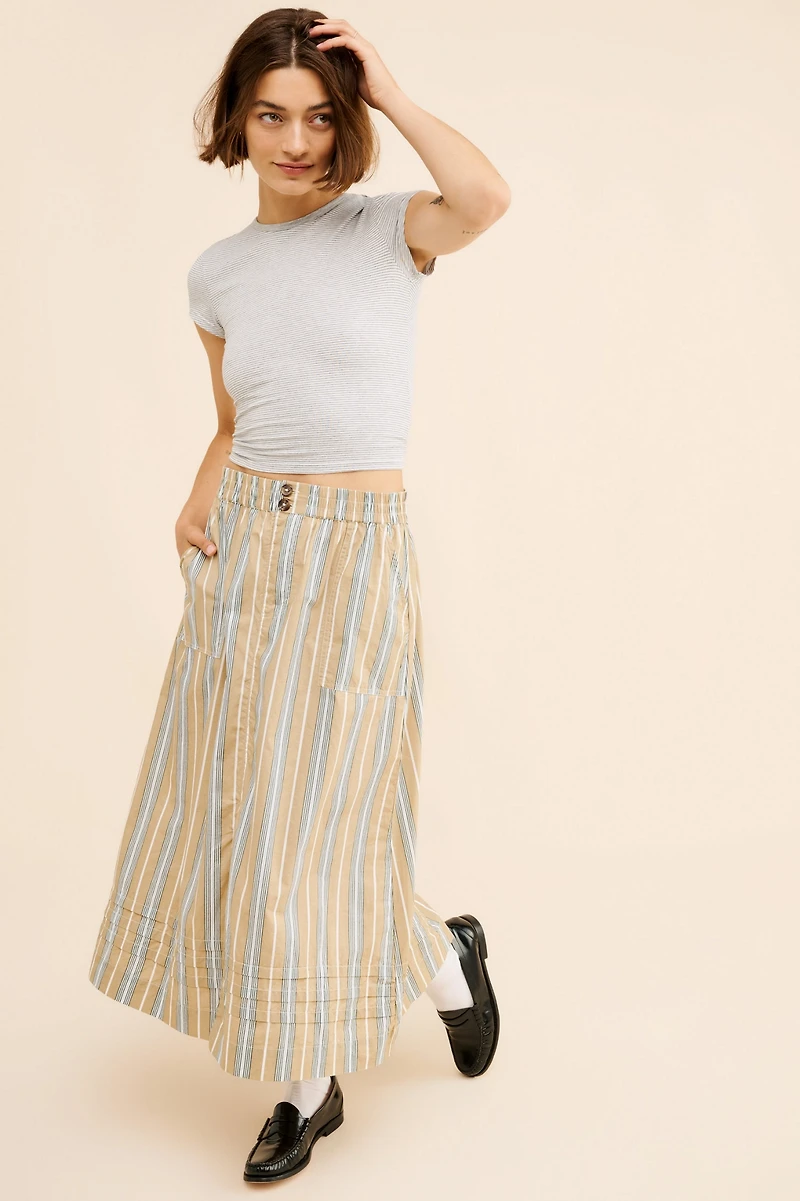 Damson Madder Nava Pocket Midi Skirt
