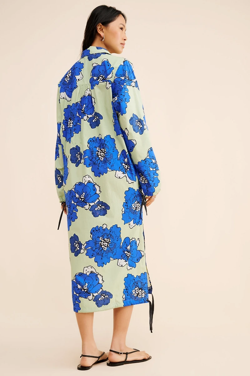 Dhruv Kapoor Floral Midi Shirtdress
