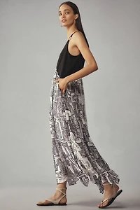 Sleeveless Scoop-Neck Maxi Dress