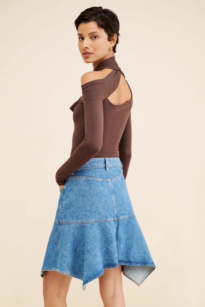 Warp + Weft Hav Denim Mini Skirt