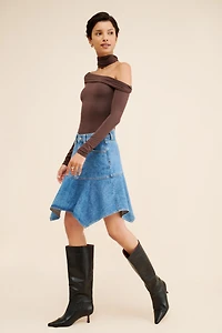 Warp + Weft Hav Denim Mini Skirt