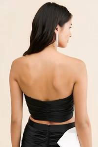 Hutch Serene Ruched Strapless Top