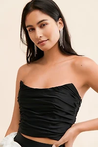 Hutch Serene Ruched Strapless Top