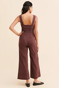 Maeve The Portside Button-Front Jumpsuit