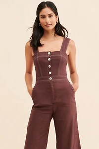 Maeve The Portside Button-Front Jumpsuit