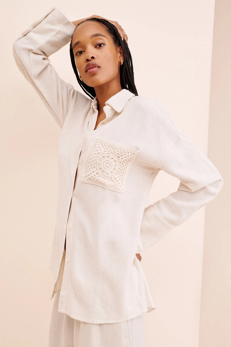 4th & Reckless Lianna Button Down Top