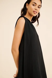 Endless Rose Linen One-Shoulder Mini Dress
