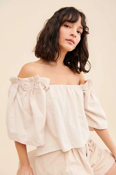 Sovere Origami Off-The-Shoulder Top