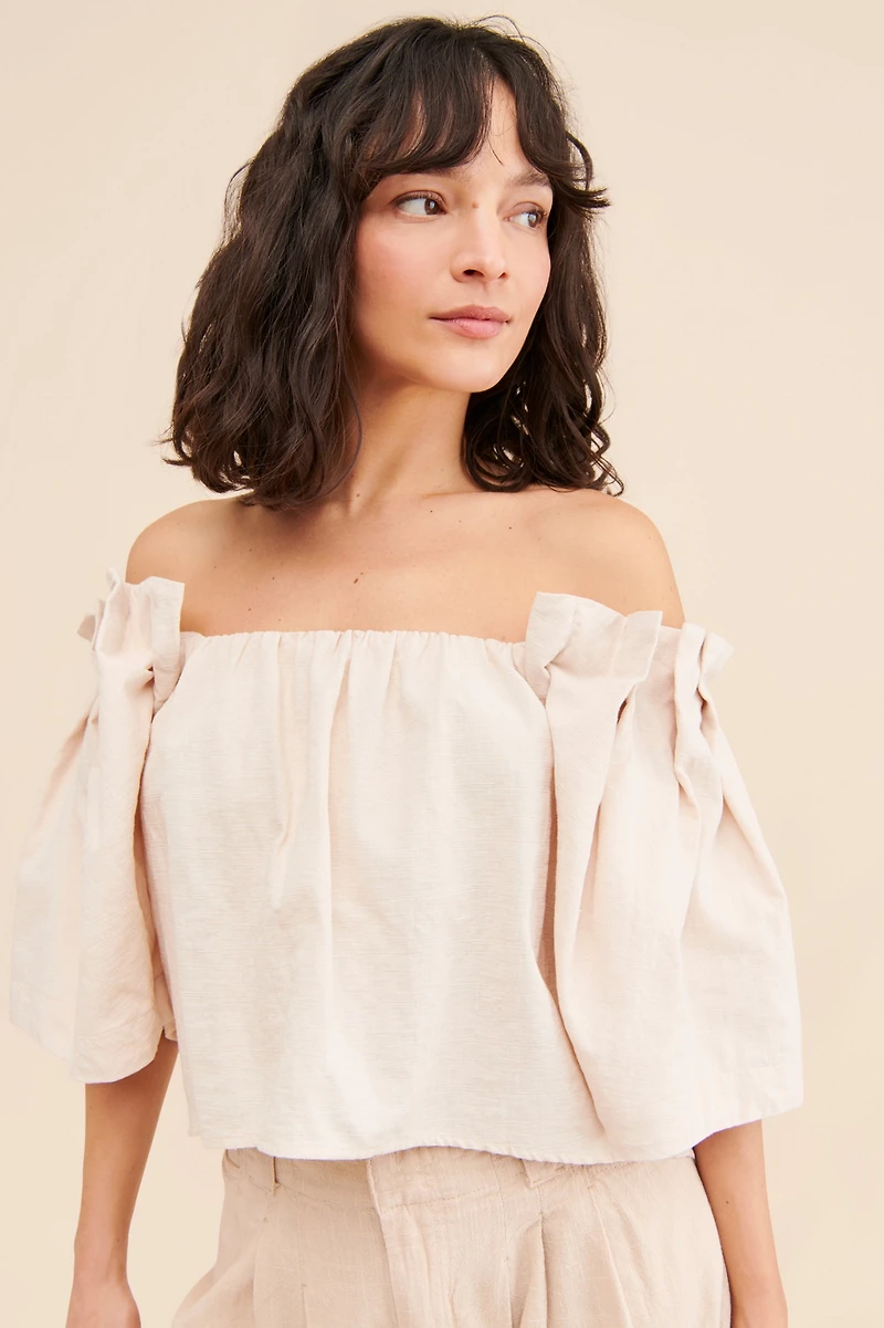 Sovere Origami Off-The-Shoulder Top