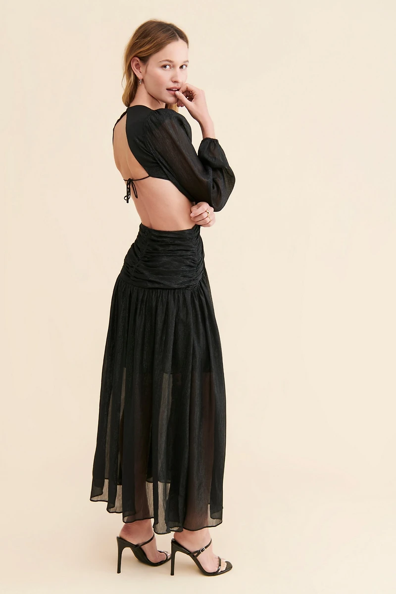 ASTR the Label Twist Cutout Waist Dress
