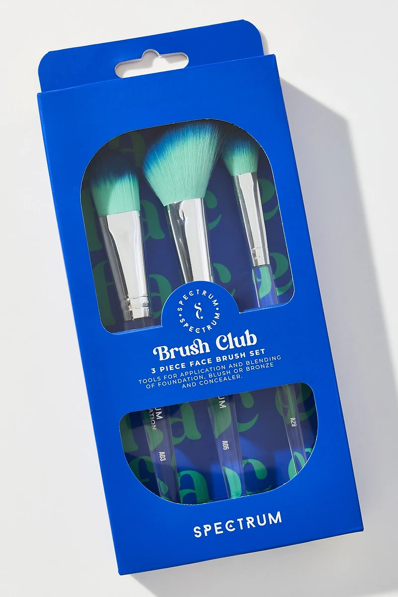 Spectrum Collections Brush Club The Face 3-Piece Mixed Brush Set