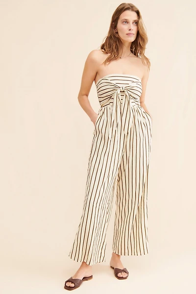 Line + Dot Macario Striped Jumpsuit