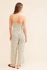 Line + Dot Macario Striped Jumpsuit