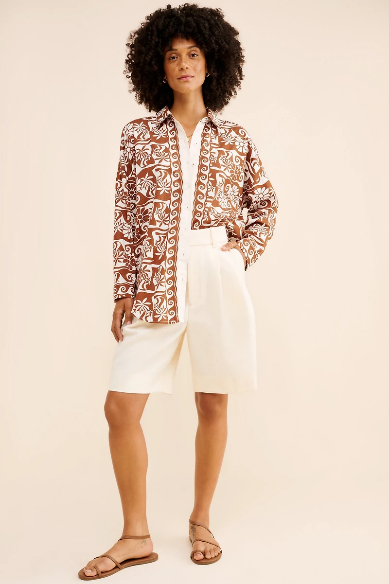 Poplin Long-Sleeve Buttondown Shirt