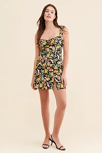 WAYF Malibu Floral Mini Dress