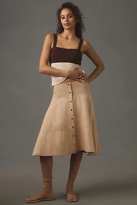 4SI3NNA Sleeveless Colorblock Babydoll Top