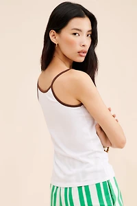 Kule Palm Tree Spaghetti Tank Top