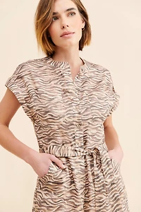 Scotch & Soda Linen Zebra Romper