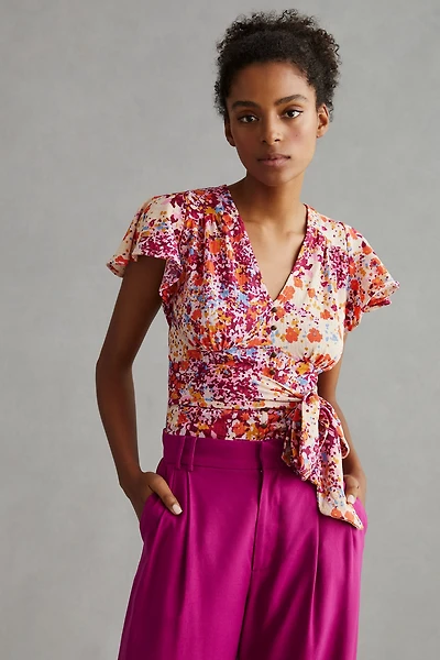 V-Neck Flutter Top