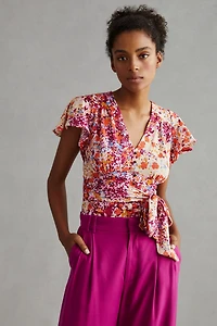 V-Neck Flutter Top