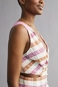 Maeve Ombre Plaid Midi Sundress