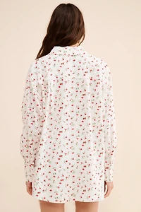 WAYF Linen Floral Buttondown Shirt