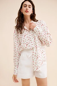 WAYF Linen Floral Buttondown Shirt
