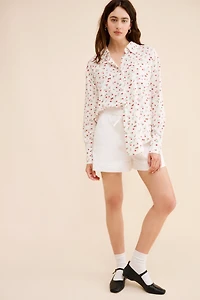 WAYF Linen Floral Buttondown Shirt