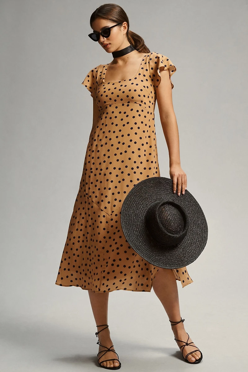 Maeve Silk Scoop-Neck Dress