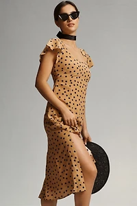 Maeve Silk Scoop-Neck Dress