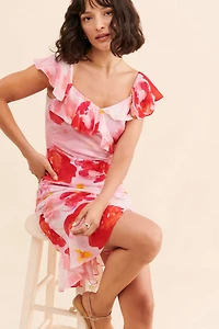 Summer Away Rose Print Dress