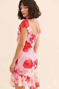 Summer Away Rose Print Dress