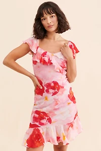 Summer Away Rose Print Dress