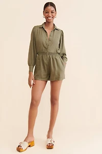 WeWoreWhat Button-Up Romper