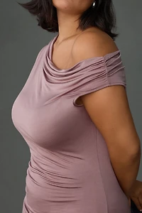 Asymmetrical Slim Midi Dress
