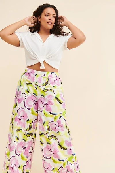 Eloquii Wide Leg Printed Pants