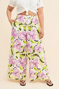 Eloquii Wide Leg Printed Pants