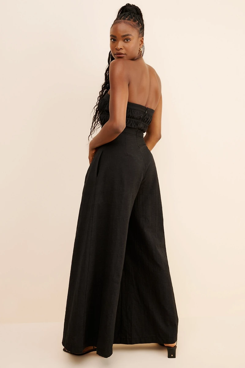 4SI3NNA Strapless Trouser Twofer Jumpsuit