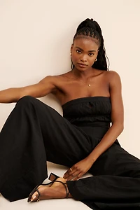 4SI3NNA Strapless Trouser Twofer Jumpsuit