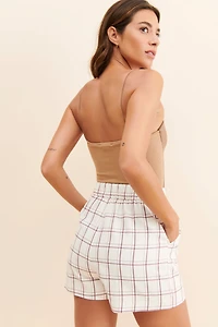 Mare Emily Plaid Shorts