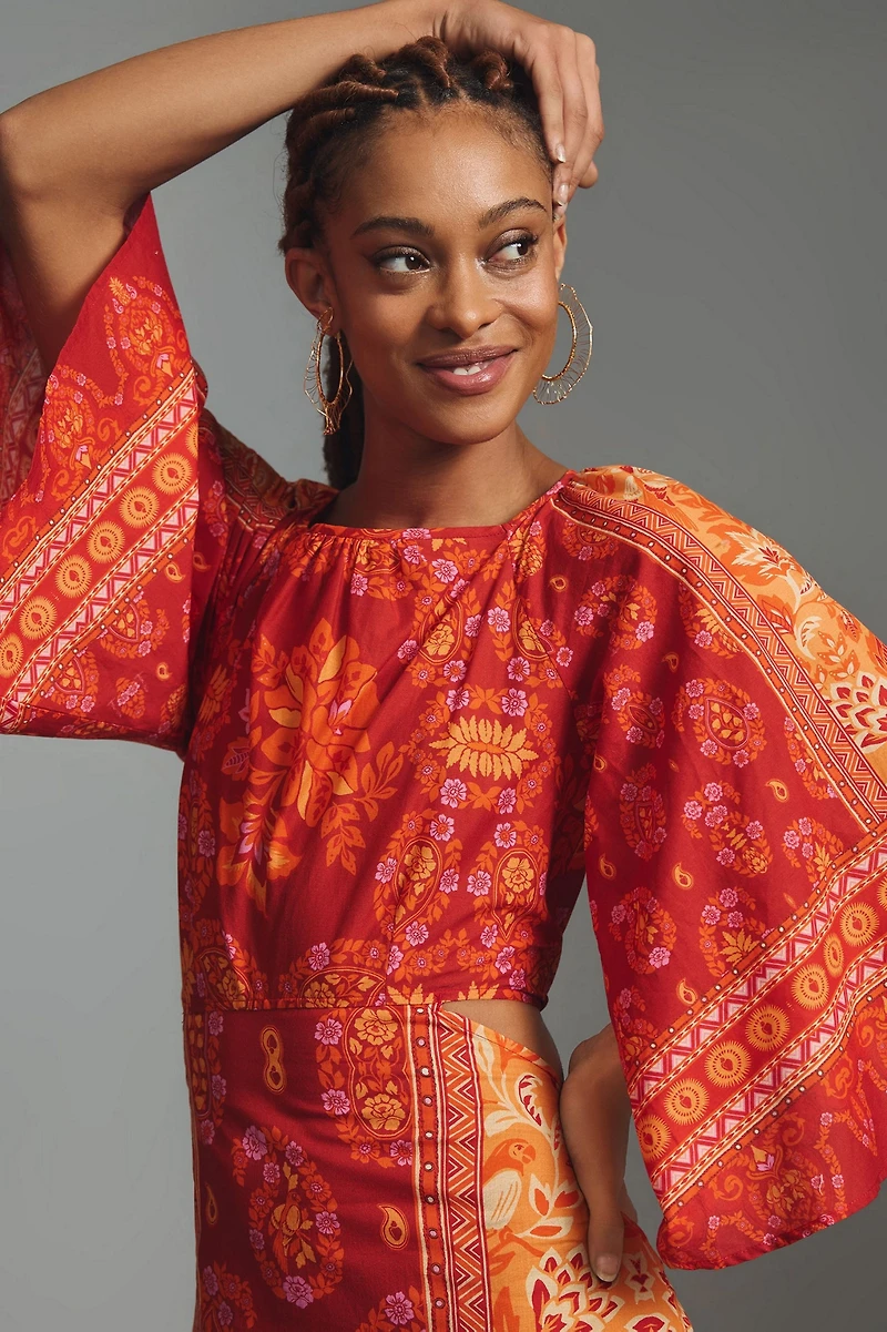 FARM Rio Combuco Cutout Maxi Dress